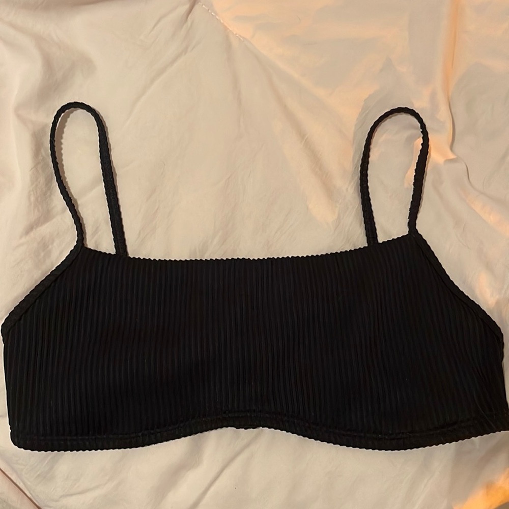 Hollister Ribbed Scoop Bikini Top